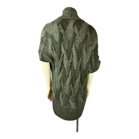 Barney’s Cardigan Sweater Vest Alpaca Wool Acrylic knit XS New York Green - Picture 7 of 10